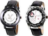 Timebre GXCOM121 Ebony Ivory Day& Date Analog Watch  - For Men   Watches  (Timebre)