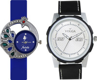 View Volga Designer FVOLGA Beautiful New Branded Type Watches Men and Women Combo42 VOLGA Band Analog Watch  - For Couple Wrist Watches Price Online(Volga)