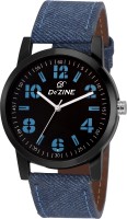 Dezine DZ-GR061-BLK-BLU  Analog Watch For Unisex