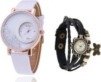 Mxre White-Black-Wrist Analog Watch  - For Women   Watches  (Mxre)
