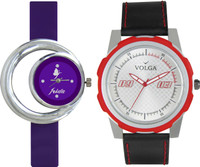 View Volga Designer FVOLGA Beautiful New Branded Type Watches Men and Women Combo58 VOLGA Band Analog Watch  - For Couple Wrist Watches Price Online(Volga)