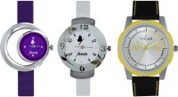 Volga Designer FVOLGA Beautiful New Branded Type Watches Men and Women Combo187 VOLGA Band Analog Watch  - For Couple   Watches  (Volga)