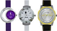 View Volga Designer FVOLGA Beautiful New Branded Type Watches Men and Women Combo187 VOLGA Band Analog Watch  - For Couple Wrist Watches Price Online(Volga)