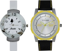 Volga Designer FVOLGA Beautiful New Branded Type Watches Men and Women Combo75 VOLGA Band Analog Watch  - For Couple   Watches  (Volga)
