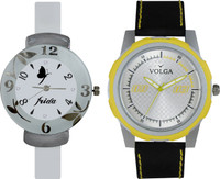 View Volga Designer FVOLGA Beautiful New Branded Type Watches Men and Women Combo75 VOLGA Band Analog Watch  - For Couple Wrist Watches Price Online(Volga)