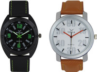 View Volga Branded Leather Quality Designer Dial Diwali Special Combo350 Designer Sport Looks WaterProof Mens Watch Analog Watch  - For Men Wrist Watches Price Online(Volga)