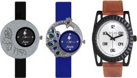 Volga Designer FVOLGA Beautiful New Branded Type Watches Men and Women Combo77 VOLGA Band Analog Watch  - For Couple   Watches  (Volga)