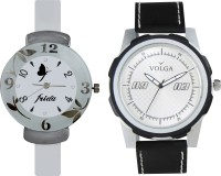 Volga Designer FVOLGA Beautiful New Branded Type Watches Men and Women Combo72 VOLGA Band Analog Watch  - For Couple   Watches  (Volga)