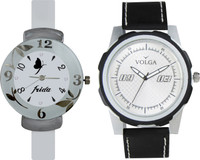 View Volga Designer FVOLGA Beautiful New Branded Type Watches Men and Women Combo72 VOLGA Band Analog Watch  - For Couple Wrist Watches Price Online(Volga)