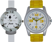 View Frida Designer VOLGA Beautiful New Branded Type Watches Men and Women Combo189 VOLGA Band Analog Watch  - For Couple Wrist Watches Price Online(Frida)