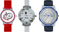 View Volga Designer FVOLGA Beautiful New Branded Type Watches Men and Women Combo193 VOLGA Band Analog Watch  - For Couple Wrist Watches Price Online(Volga)