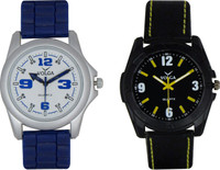 View Volga Branded Leather Quality Designer Dial Diwali Special Combo45 Designer Sport Looks WaterProof Mens Watch Analog Watch  - For Men Wrist Watches Price Online(Volga)