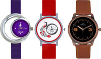 View Frida Designer VOLGA Beautiful New Branded Type Watches Men and Women Combo681 VOLGA Band Analog Watch  - For Couple Wrist Watches Price Online(Frida)