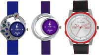 Volga Designer FVOLGA Beautiful New Branded Type Watches Men and Women Combo130 VOLGA Band Analog Watch  - For Couple   Watches  (Volga)