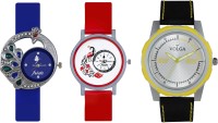 Volga Designer FVOLGA Beautiful New Branded Type Watches Men and Women Combo139 VOLGA Band Analog Watch  - For Couple   Watches  (Volga)