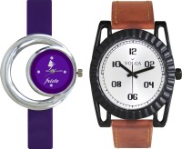 Volga Designer FVOLGA Beautiful New Branded Type Watches Men and Women Combo53 VOLGA Band Analog Watch  - For Couple   Watches  (Volga)