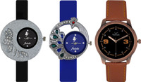 View Frida Designer VOLGA Beautiful New Branded Type Watches Men and Women Combo237 VOLGA Band Analog Watch  - For Couple Wrist Watches Price Online(Frida)