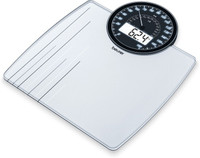 Beurer Analogue And Digital Dual Display Weighing Scale(White)