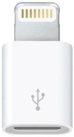 Roboster Micro USB to 8 Pin Data/Sync Charger Worldwide Adaptor(White)   Laptop Accessories  (Roboster)