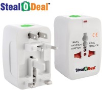 View Stealodeal Travel Worldwide Adaptor(White) Laptop Accessories Price Online(Stealodeal)