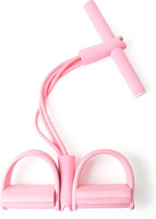 BK SPORTS Leg Machines Pedal Rally Sit Up Elastic Tummy Trimmer Ab Exerciser(Pink)