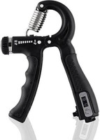 GalSports HandGrip,StrengthenerwithCounter Men-Women Gym Workout Hand Exercise(5kg-60kg) Ab Exerciser(Black)