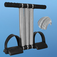 Trex Sports Triple Spring Tummy Trimmer Exerciser for home, Gym Abs & core Ab Exerciser(Silver, Black)