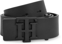 TOMMY HILFIGER Men Black Genuine Leather Belt