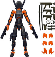 Bhootia Dummy 13 Action Figure | Build Yourself | With Weapons (5.25inches)(Black, Orange)