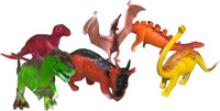 ClueSteps Set of 6 Dinosaur Toy for Kids Action Figure Animal Model Collection(Multicolor)
