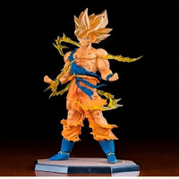 SSAppliances Dragon Ball Z Goku Action Figure with Flame Base |16 cm Anime Action Figures Toy(Multicolor)