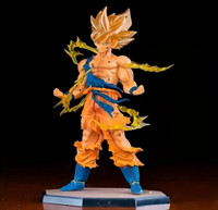 SSAppliances Dragon Ball Z Goku Action Figure with Flame Base |16 cm Anime Action Figures Toy(Multicolor)