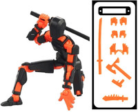 avana products (Assembly Completed) Dummy 13 Robot, Action Figure 3D Orange Black(Orange, Black)