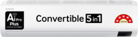 SAMSUNG Convertible 5-in-1 Cooling 2023 Model 1.5 Ton 5 Star Split Inverter AC with Wi-fi Connect  - White(AR18CYNZBWK/AR18CYNZBWKNNA/AR18CYNZBWKXNA, Copper Condenser)