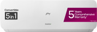Godrej 2025 Model 1.5 Ton 3 Star Split Inverter AI Powered, 5-In-1 Convertible, Heavy Duty Cooling At Extreme Temperature AC(EI 18N3T WZE, White)