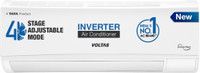 Voltas 1.5 Ton 3 Star Split Inverter AC  - White(183V CAX(4503692), Copper Condenser)