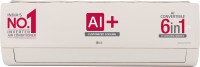 LG AI Convertible 6-in-1 Cooling 2023 Model 1.5 Ton 5 Star Split AI Dual Inverter 4 Way Swing, HD Filter with Anti-Virus Protection AC with Wi-fi Connect  - Beige(RS-Q20BWZE, Copper Condenser)
