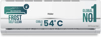 Haier 2025 Model Intelli-Convertible 7 in1 Convertible 1 Ton 3 Star Split Dual Inverter HD Filter,Frost Self Clean,Upto 20 M air Flow, Hyper PCB, 2 Way Swing AC  - White(HU11-3BN-INV//HS11V-TMS3BN-INV, Copper Condenser)