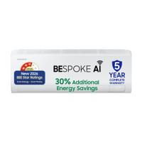 Samsung Bespoke AI 2026 Model 1.5 ton 3 Star Split Inverter with Wi-fi Energy Saving, Voice Control, Powerful Cooling, Copper, 4 Way swing, 5 Step Convertible AC(AR50H18D13HNNA, AR50H18D13HXNA, White)