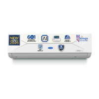 CARRIER 2026 Model 1.5 Ton 3 Star Split AI Inverter with Wi-fi Convertible 6-in-1 with Geo-Fencing & Voice Control,Smart Energy Display, Insta Cool, Auto Defrost Clean AC(CAI18EE3R36W0, White)
