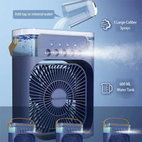 Shreeji 4 L Room/Personal Air Cooler(Blue, Portable Air Cooler Fan with Adjustable Speed - Blue)