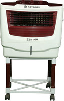 novamax 45 L Window Air Cooler(White, Maroon, Estina 45 L Window Air Cooler With Honeycomb Cooling Technology & Ice Chamber)
