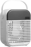 View Calandis 3.99 L Room/Personal Air Cooler(White, Portable Mini Air Conditioner Desktop Fan Cooler Humidifier Purifier White)  Price Online