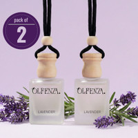 OLFENZA Lavender Car Freshener Diffuser Hanging Perfumes Fragrance (2-Pic)(2 x 10 ml)
