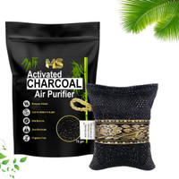 Mini Storify Activated Bamboo Charcoal Air Purifying Bag 75g Deodorizer and Dehumidifier Portable Car Air Purifier(Black)