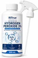 RiTrue Hydrogen Peroxide 3% Spray, Multi Surface Disinfectant Cleaner(500 ml)