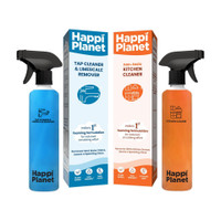 Happi Planet Tap Cleaner & Limescale Remover and Kitchen Cleaner Combo(999 ml)