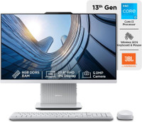 Lenovo IdeaCentre AIO 24IRH9 Core i3 (8 GB DDR5/Windows 11 Home/23.8 Inch Screen/F0HN00FWIN)(Cloud Grey)