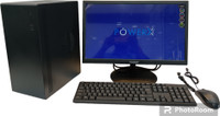 powerx Assembled PC Intel Core i7 2000 Core i7 (16 GB DDR4/1 TB/128 GB SSD/Windows 11 Home/20 Inch Screen/v200 Assembled PC) with MS Office(Black, 35 cm x 40 cm x 30 cm, 6 kg)