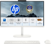 HP OmniStudio Core 5 (8 GB DDR5/512 GB SSD/Windows 11 Home/23.8 Inch Screen/24-cu0567in) with MS Office(Cotton White, 44.66 cm x 54.03 cm x 18.48 cm, 4.98 kg)